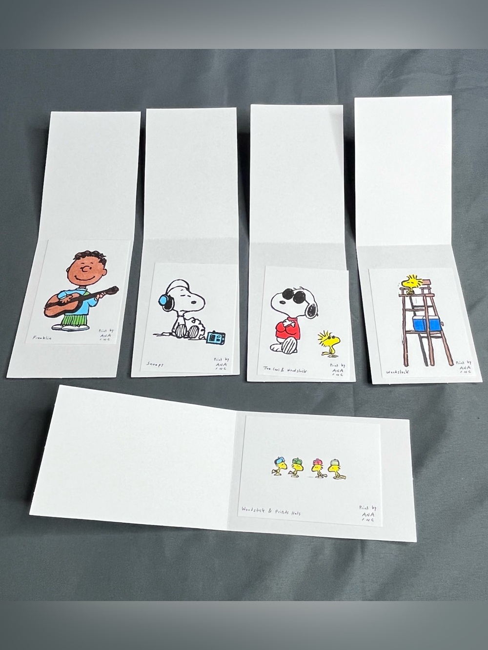SNOOPY In Style x Ana Inciardi Prints Full Set of 5 Peanuts Fashion NYC Theme